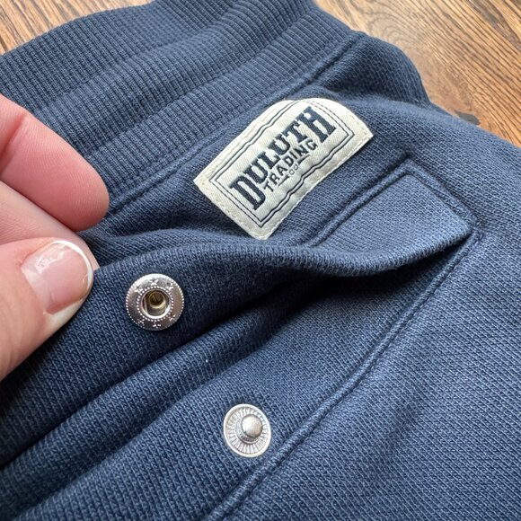 Duluth Trading Men’s Souped-Up Sweats Tapered Sweatpants Navy Blue Large x 34 - Picture 12 of 15